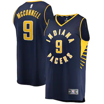 youth fanatics branded tj mcconnell navy indiana pacers fas-449